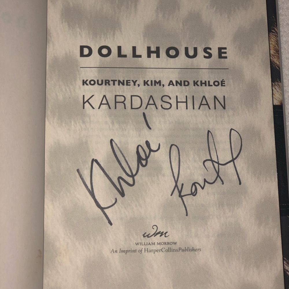 Signed Khloé & Kourtney Kardashian Dollhouse Book